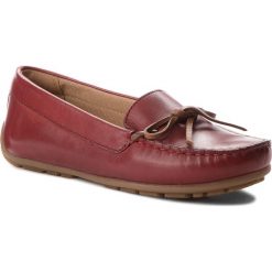 Mokasyny CLARKS - Dameo Swing 261330214 Red Leather. Mokasyny damskie marki Clarks. W wyprzedaży za 199.00 zł.