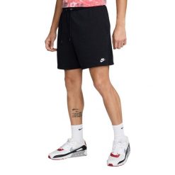 Shorty Męskie Club. Czarne krótkie spodenki sportowe męskie Nike, m, bez wzorów, trekkingowe. Za 261.99 zł.