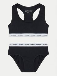 Guess Komplet bielizny J4BG00 KBBU1 Czarny. Czarne bielizna dla dziewczynek Guess, z aplikacjami, z bawełny. Za 89.99 zł.
