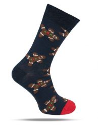 Skarpetki Bawełniane - Tematyczne - Granatowe, Ciastek. Niebieskie skarpety męskie His Story, bez wzorów, z bawełny. Za 29.99 zł.