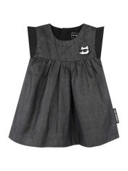 Karl Lagerfeld Kids Sukienka codzienna Z30514 M Szary Regular Fit. Szare sukienki dla dziewczynek Karl Lagerfeld Kids, bez wzorów, z syntetyku, bez ramiączek. Za 229.99 zł.