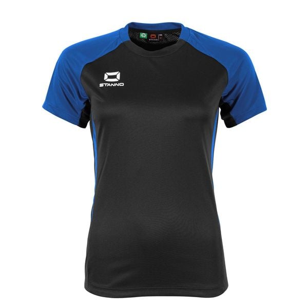 Damski jersey Stanno Stadio. Czarne koszulki sportowe damskie STANNO, bez wzorów, z jersey, bez kołnierzyka, bez ramiączek. Za 188.00 zł.