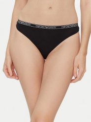Emporio Armani Underwear Komplet 2 par fig klasycznych EW000406 AF10889 MC005 Czarny. Czarne figi damskie Emporio Armani Underwear, l, bez wzorów, z wiskozy. Za 139.99 zł.