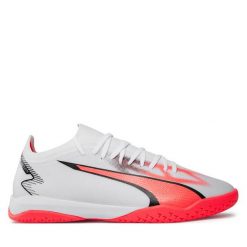 Buty do piłki nożnej Puma. Białe buty sportowe męskie Puma, bez zapięcia, do piłki nożnej. Za 619.99 zł.
