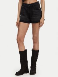 G-Star Raw Szorty jeansowe Judee D23211-D933 Czarny Boyfriend Fit. Czarne szorty damskie G-Star Raw, bez wzorów, z bawełny, retro. Za 309.99 zł.