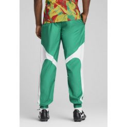 Męskie spodnie przedmeczowe Senegal 2025 PUMA Sport Green White. Białe spodnie sportowe męskie Puma, l, bez wzorów, z dresówki, do piłki nożnej. W wyprzedaży za 241.50 zł.