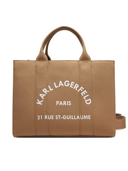 KARL LAGERFELD Torebka A1W50010 Brązowy. Brązowe torebki do ręki damskie KARL LAGERFELD, bez wzorów, z materiału, bez dodatków. Za 389.99 zł.