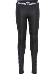 Legginsy dziewczęce Hummel Tona. Czarne legginsy dla dziewczynek Hummel, bez wzorów, z materiału. Za 157.50 zł.