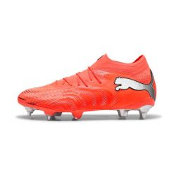 Buty piłkarskie Puma Future Ultimate. Czerwone obuwie sportowe damskie Puma, bez wzorów, z materiału, na fitness i siłownię. Za 649.99 zł.