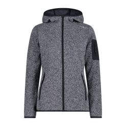 Bluza damska turystyczna CMP 3H19826. Szare bluzy damskie CMP, l, bez wzorów, bez kaptura. Za 297.50 zł.