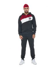 Bluza z bawełna z kaptur na co dzień na siłownię. Szare bluzy męskie LEONE 1947 APPAREL, xl, bez wzorów, z bawełny, bez kaptura. Za 522.04 zł.