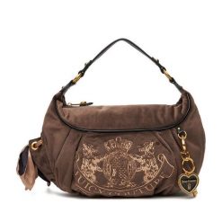 Torebka Juicy Couture. Brązowe torebki do ręki damskie Juicy Couture, bez wzorów, klasyczne, bez dodatków. Za 419.99 zł.