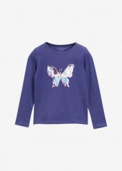 Bawełniana bluzka z długim rękawem marki Tom Tailor. Czerwone t-shirty i topy dla dziewczynek bonprix, bez wzorów, z bawełny, bez ramiączek. Za 79.99 zł.