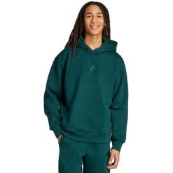 Bluza męska adidas ALL SZN Fleece Hoodie. Zielone bluzy męskie Adidas, m, bez wzorów, z bawełny, bez kaptura. Za 200.99 zł.