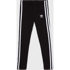 Adidas Originals - Legginsy dziecięce 128-170 cm. Czarne legginsy dla dziewczynek adidas Originals, bez wzorów, z bawełny. Za 119.90 zł.