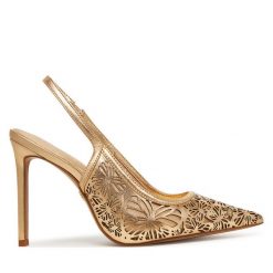 Sandały Aldo. Żółte sandały damskie Aldo, bez wzorów, bez obcasa, na szpilce, bez zapięcia. Za 429.99 zł.