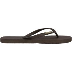 Klapki damskie Athlecia Summer. Brązowe klapki damskie Athlecia, bez wzorów, eleganckie, bez obcasa. Za 146.00 zł.