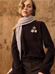 Sweter oversize z domieszką wełny - dark grey jeans. Szare swetry damskie Sinsay, l, bez wzorów, z jeansu, bez kołnierzyka, bez ramiączek, bez kaptura. Za 49.99 zł.