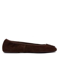 Baleriny Tory Burch. Brązowe baleriny damskie Tory Burch, bez wzorów, bez obcasa. Za 1,329.00 zł.