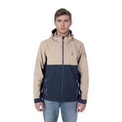 Kurtka męska softshell AULP z odpinanym kapturem elastyczna oddychająca. Zielone kurtki męskie Aulp, m, bez wzorów, z softshellu. Za 299.99 zł.