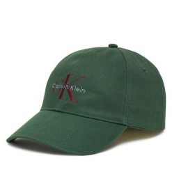 Czapka z daszkiem Calvin Klein. Zielone czapki i kapelusze męskie Calvin Klein, bez wzorów. Za 109.99 zł.