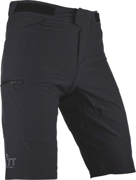 Spodenki rowerowe Leatt Trail 3.0. Czarne szorty męskie LEATT, m, bez wzorów, z materiału. Za 516.99 zł.