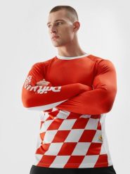 4F Longsleeve funkcyjny regular uniseks 4F x Drift Masters S. Czerwone koszulki sportowe męskie 4f, m, bez wzorów, z dzianiny, sportowe, bez kołnierzyka. W wyprzedaży za 99.99 zł.