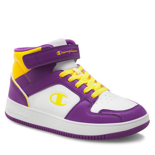 Sneakersy Champion. Fioletowe półbuty chłopięce Champion, bez wzorów, bez zapięcia. Za 149.99 zł.