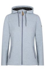 2058 Raniya - damska bluza z kapturem, chłodny błękit. Niebieskie bluzy damskie 2117 OF SWEDEN, xl, z aplikacjami, z materiału, z kapturem. Za 221.70 zł.