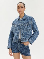 Lee Kurtka jeansowa Rider 112349588 Niebieski Slim Fit. Niebieskie kurtki damskie Lee, m, bez wzorów, z bawełny, bez kaptura. Za 319.99 zł.