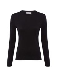 Marc O'Polo Denim Damska koszulka z długim rękawem Kobiety Bawełna czarny jednolity, XS. Czarne t-shirty damskie Marc O'Polo DENIM, xs, bez wzorów, z bawełny, bez kołnierzyka. Za 199.95 zł.