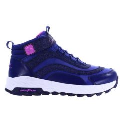 Buty na co dzień młodzieżowe SKECHERS FUSE TREAD skóra wysokie. Czarna obuwie sportowe damskie Skechers, bez wzorów, ze skóry, trekkingowe. Za 273.00 zł.