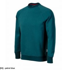 RIMECK - ADLER - - Bluza męska, g/m, % bawełna, % poliester petrol blue 2XL. Niebieskie bluzy męskie RIMECK, m, bez wzorów, z bawełny, bez kaptura. Za 114.58 zł.