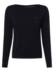 Tommy Hilfiger Sweter Kobiety niebieski, XL. Niebieskie swetry damskie Tommy Hilfiger, xl, bez wzorów, z dzianiny, eleganckie, bez kołnierzyka, bez ramiączek, bez kaptura. Za 489.95 zł.