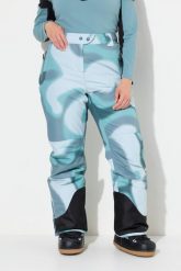 Damskie Spodnie narciarskie HYPRAR wodoodporne paski na rzep. Czerwone spodnie materiałowe damskie Ulla Popken, plus size, bez wzorów, z materiału, sportowe, narciarskie. Za 639.99 zł.