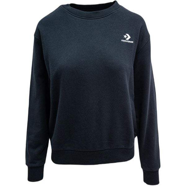 Bluza damskie Converse Foundation Crew. Czarne bluzy damskie Converse, m, bez wzorów, z bawełny, bez kaptura. Za 290.00 zł.