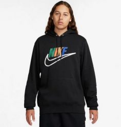 Bluza z Kapturem Club Futura Rozmiar XL Czarny - FZ0772-010. Brązowe bluzy sportowe męskie Nike, l, bez wzorów, z polaru, z kapturem, na fitness i siłownię. Za 350.95 zł.