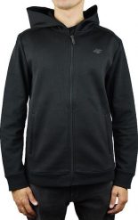 4f Bluza męska Men Hoodie X4Z18-BLM201BLK czarne r. S. Czarne bluzy męskie 4f, m, bez wzorów, bez kaptura. Za 122.89 zł.