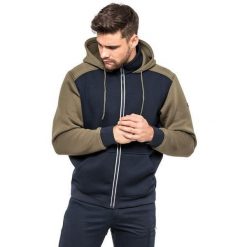 Bluza męska piankowa HELBOS AVACORE granatowo-oliwkowa. Niebieskie bluzy męskie AVACORE, m, bez wzorów, bez kaptura. W wyprzedaży za 139.00 zł.