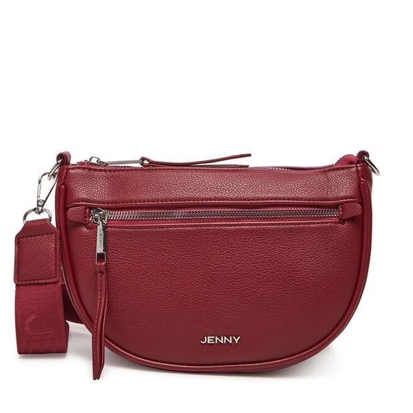 Torebka JENNY. Czerwone listonoszki damskie Jenny, bez wzorów, bez dodatków. Za 129.99 zł.