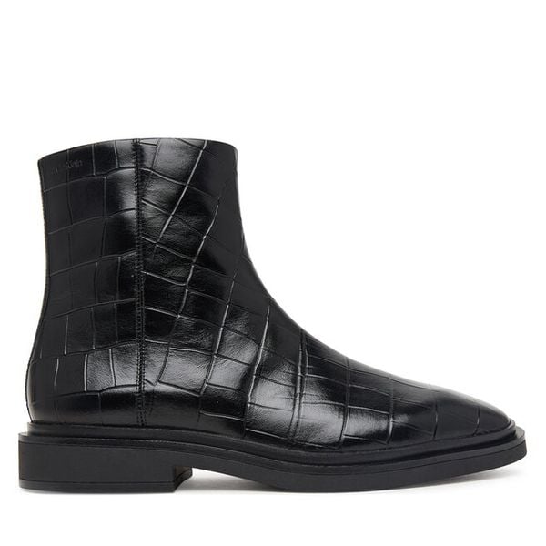 Botki Calvin Klein. Czarne botki damskie Calvin Klein, bez obcasa, na płaskiej podeszwie, bez zapięcia. Za 699.99 zł.