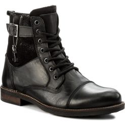 Kozaki LANQIER - 41A413 Czarny. Czarne kozaki męskie Lanqier, ze skóry. Za 299.00 zł.