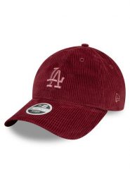 New Era Czapka z daszkiem Los Angeles Dodgers Cord 9Twenty 60595359 Bordowy. Czerwone czapki i kapelusze damskie New Era, bez wzorów, z bawełny. Za 99.99 zł.