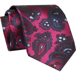Męski Krawat - ALTIES - Klasyczny - Duży Wzór Orientalny. Krawaty i muchy Alties, bez wzorów, z tkaniny, eleganckie. Za 49.00 zł.