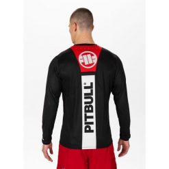 Longsleeve męski Pitbull Mesh Performance Pro plus Hilltop Sports. Czarne bluzki z długim rękawem męskie PITBULL, m, bez wzorów, z meshu, bez kołnierzyka. Za 139.00 zł.
