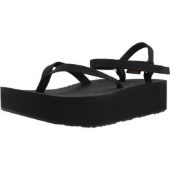 Sandały TEVA W FLATFORM SLIM Czarny. Czarne sandały damskie Teva, bez wzorów, z tkaniny, bez obcasa, bez zapięcia. Za 280.99 zł.