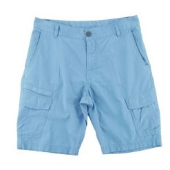 Spodenki męskie cargo Columbia. Niebieskie krótkie spodenki sportowe męskie Columbia, l, bez wzorów, z tkaniny, trekkingowe. Za 106.46 zł.