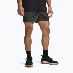 Spodenki treningowe męskie Under Armour Project Rock Ultimate. Zielone buty sportowe męskie Under Armour, bez zapięcia, na fitness i siłownię. Za 189.99 zł.