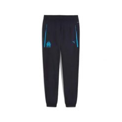 Spodnie dresowe OM Woven 2025/26. Czarne spodnie sportowe męskie Puma, l, bez wzorów, z dresówki, na fitness i siłownię. Za 316.50 zł.