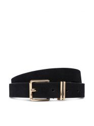 Tommy Hilfiger Pasek Th Square 2.5 Nb AW0AW19143 Czarny. Czarne paski damskie Tommy Hilfiger, bez wzorów, ze skóry. Za 229.99 zł.